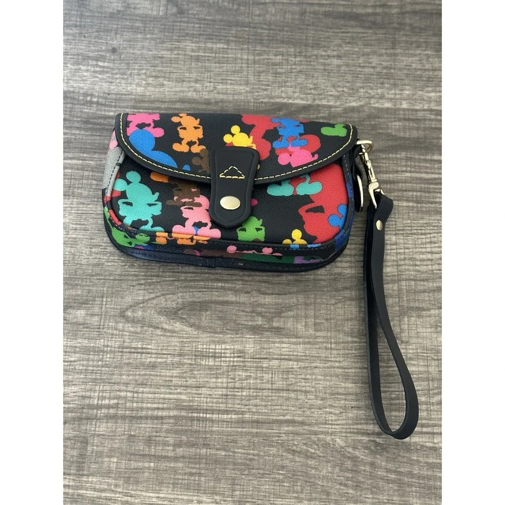 DOONEY & BOURKE Disney Park Wonder Mickey Silhouette Multicolor‎ Wristlet